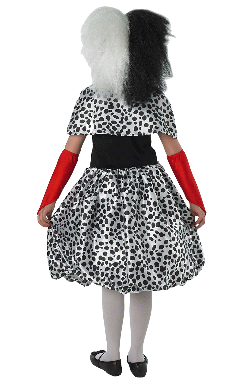 Fancy Dress Costume ~ Disney Cruella De Vil Costume Ages 3-8 Years