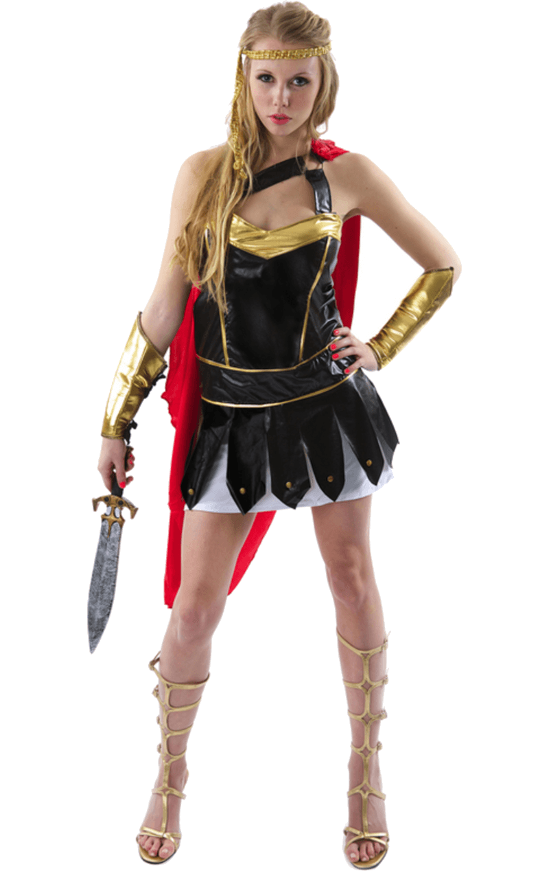 Deluxe Female Gladiator Costume Joke.co.uk