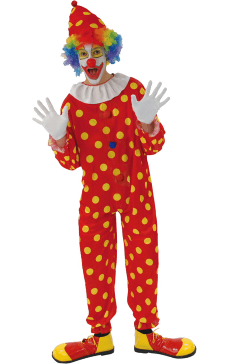 Mens Bobbles The Clown Costume | Joke.co.uk