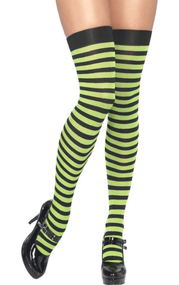 Green & Black Stockings | Joke.co.uk