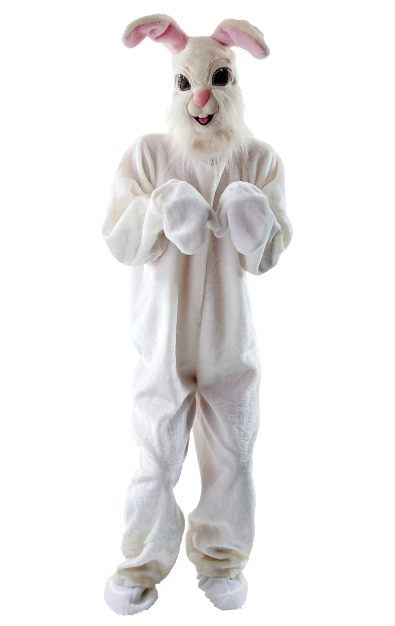 Adult Fluffy Bunny Animal Costume - Joke.co.uk