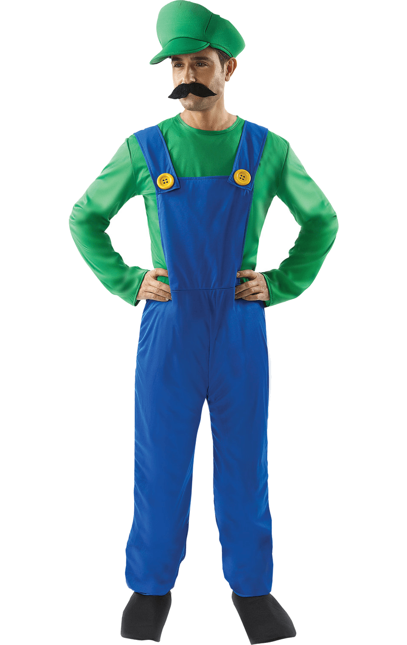 Mens Luigi Super Mario Costume | Joke.co.uk