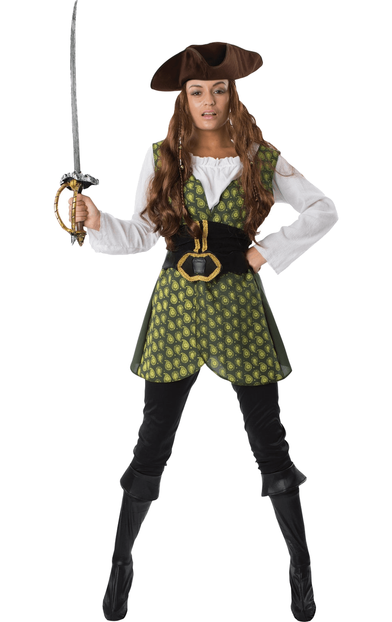 Adult Womens Pirate Fancy Dress Costume Uk 5131
