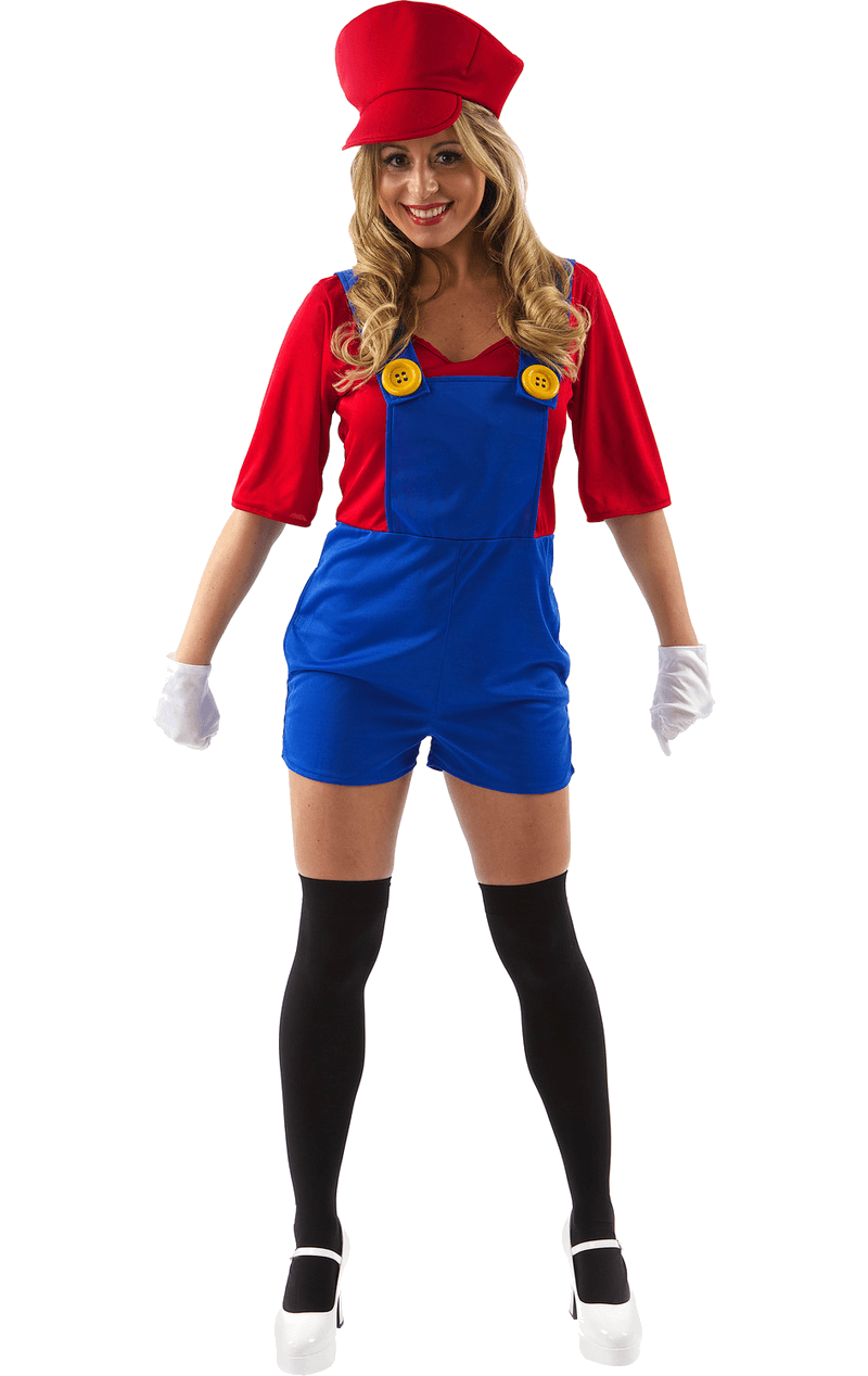 Adult Female Super Mario Costume Uk 3573