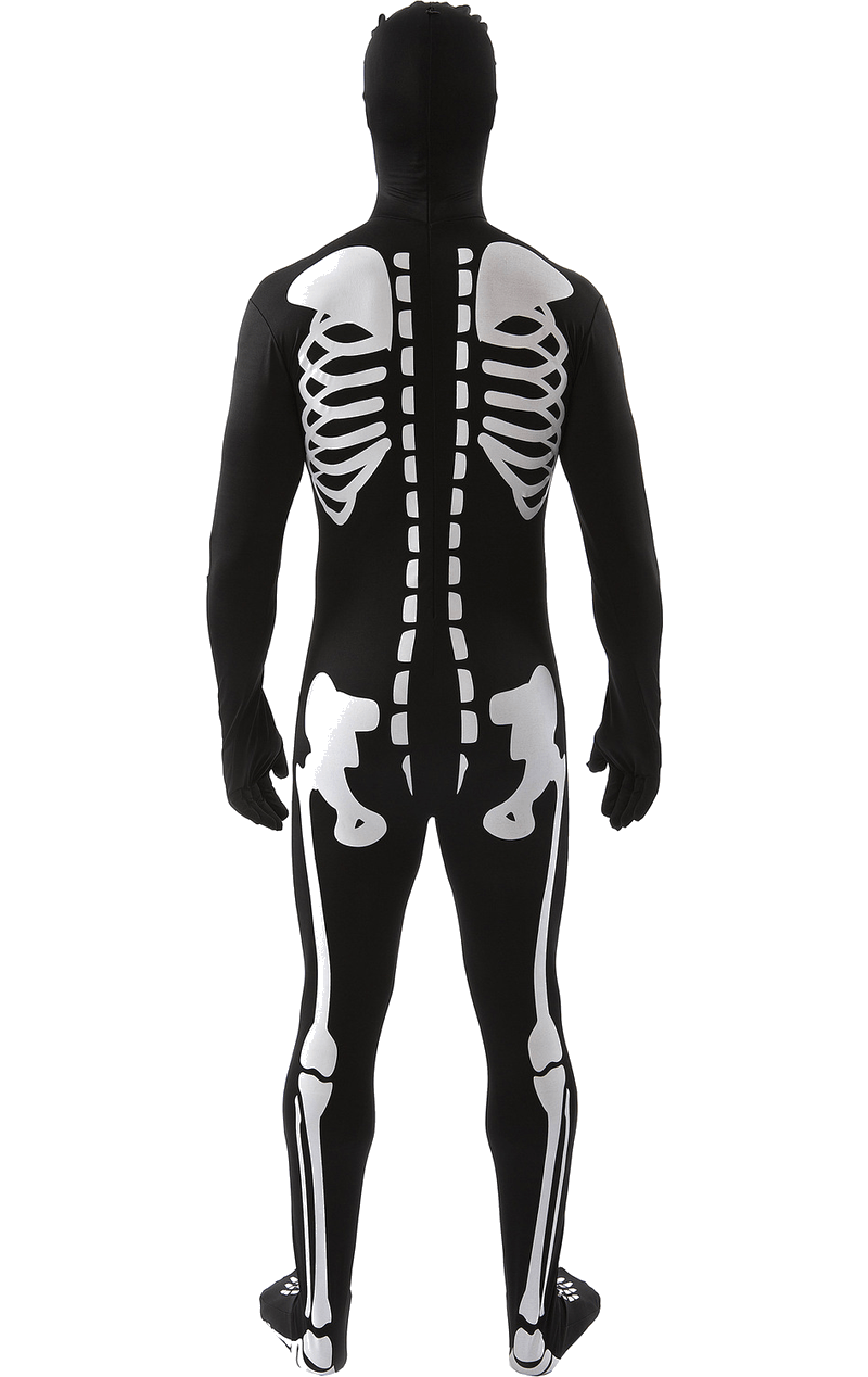 Adult Skeleton Skin Suit Halloween Costume - Joke.co.uk