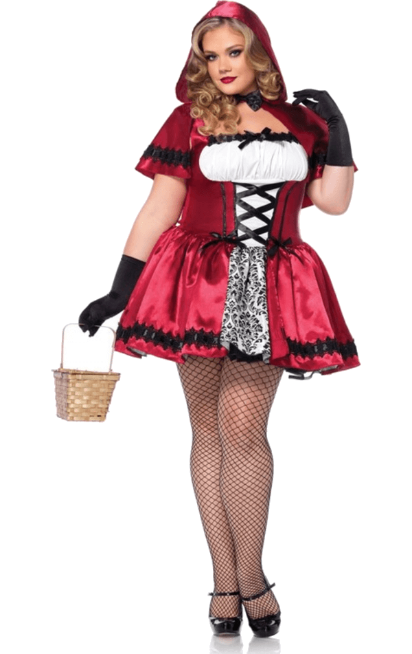 Leg Avenue Gothic Red Riding Hood Costume Joke.co.uk