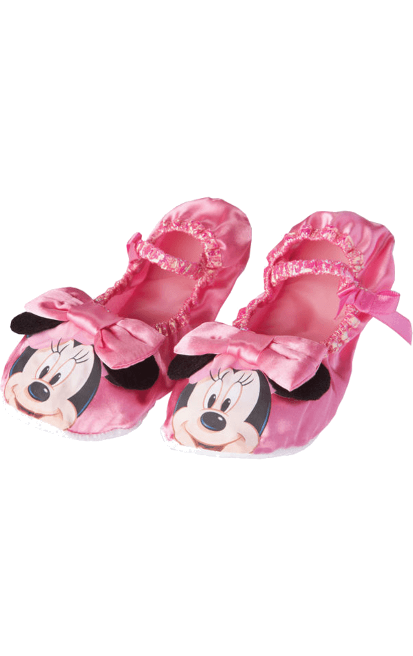 Child Pink Minnie Mouse Slippers | Joke.co.uk