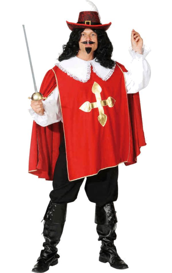 Red Musketeer Costume – Porthos | Joke.co.uk