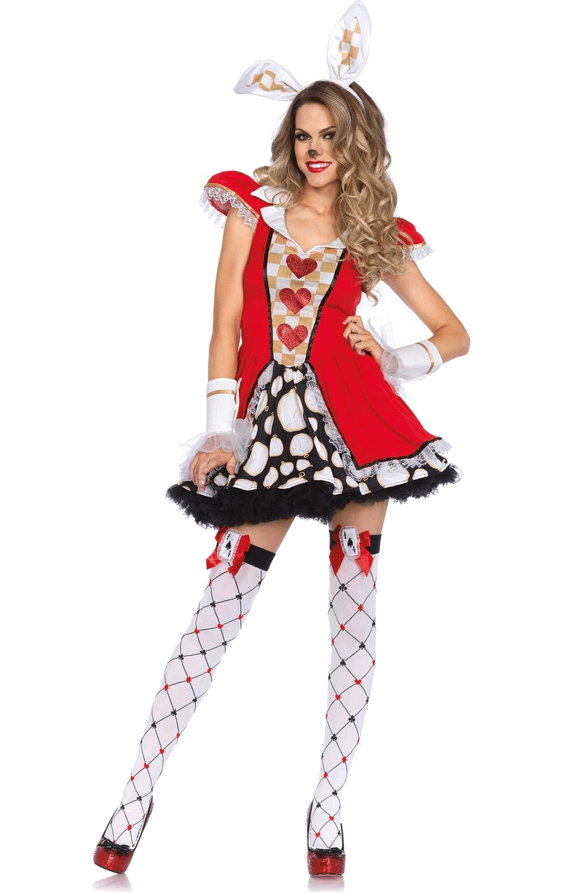 Leg Avenue Tick Tock White Rabbit Costume | Joke.co.uk