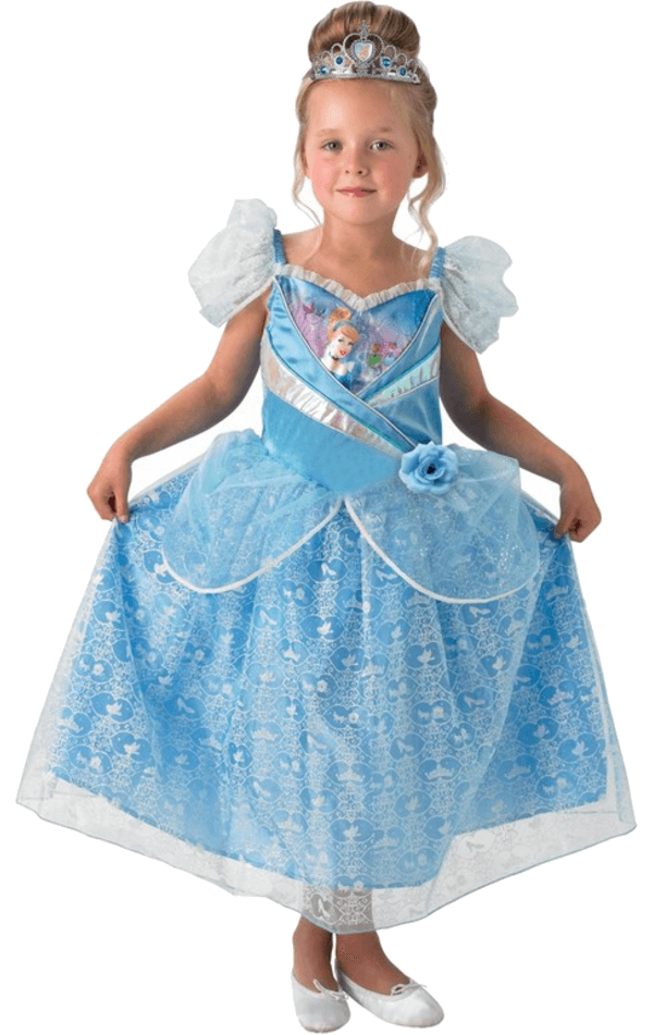 Child Disney Shimmer Cinderella Costume | Joke.co.uk