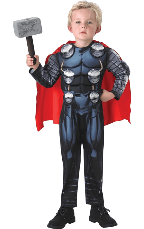 Child Avengers Assemble Deluxe Thor Costume | Joke.co.uk