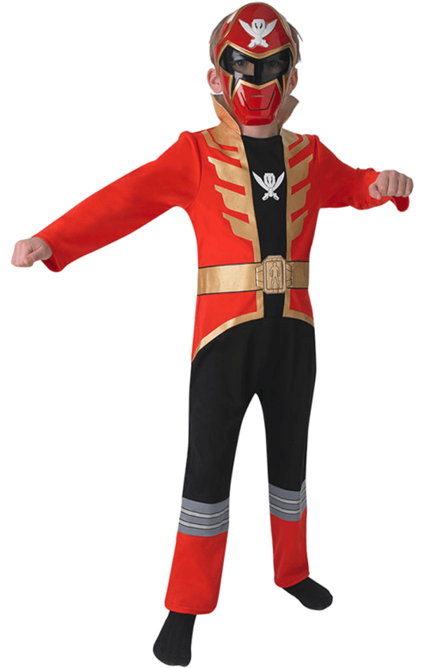 Child Red Super Megaforce Power Ranger Costume | Joke.co.uk