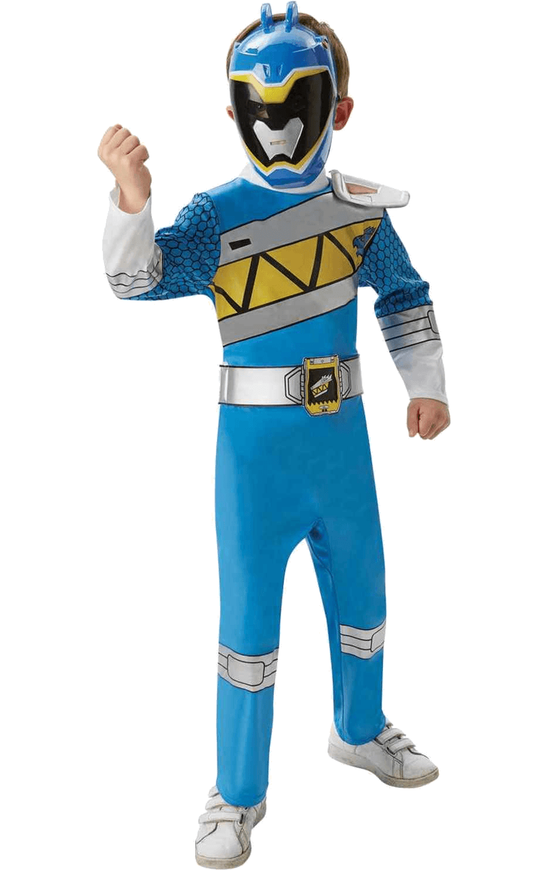 Child Dino Charge Blue Ranger Deluxe Costume | Joke.co.uk