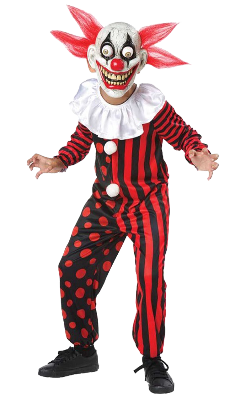 Child Halloween Clown Googly Eye Costume | Joke.co.uk