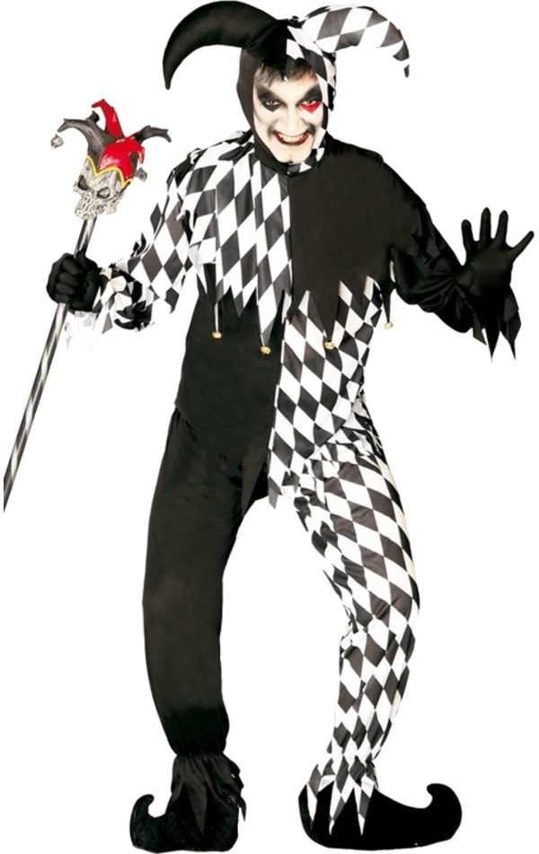 Adult Halloween Black Joker Costume | Joke.co.uk