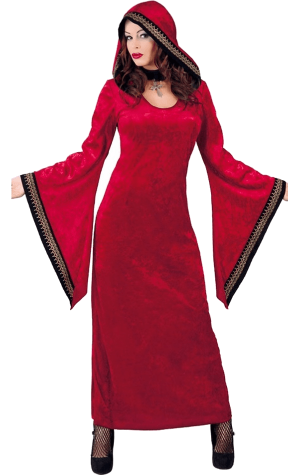Adult Red Woman Costume | Joke.co.uk