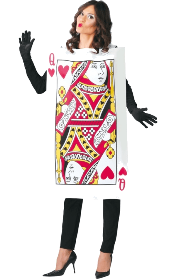 Adult Queen of Hearts Card Costume | Joke.co.uk