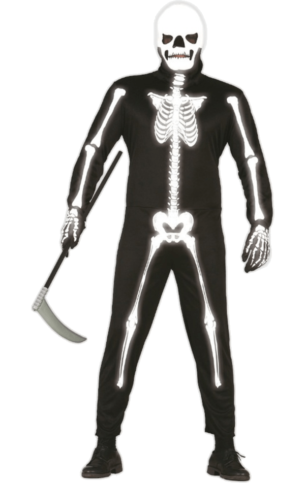 Adult ''Glow in the Dark'' Skeleton Costume Joke.co.uk Adult ''Glow in the Dark'' Skeleton Costume Joke.co.uk