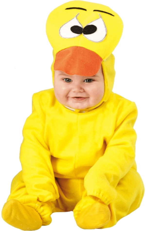 Костюм уточки. Беби в желтом. Костюм уточки для новорожденного. Малыш желтый.