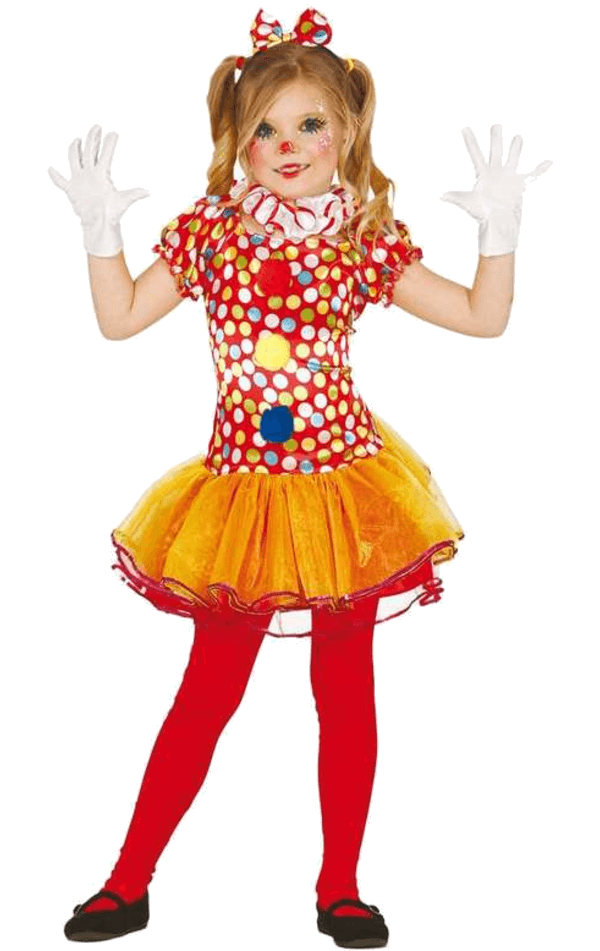 Child Little Girl Clown Costume | Joke.co.uk