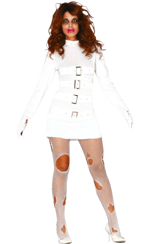 Adult Womens Halloween Straight Jacket Costume Joke.co.uk