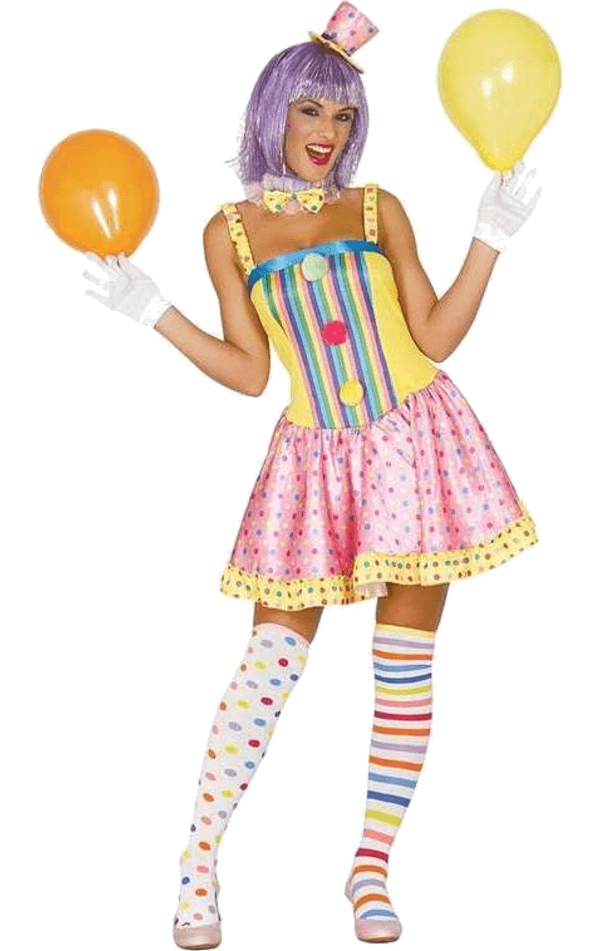 Adult Woman Clown Costume | Joke.co.uk