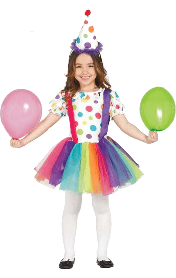 Child Little Girl Clown Costume | Joke.co.uk