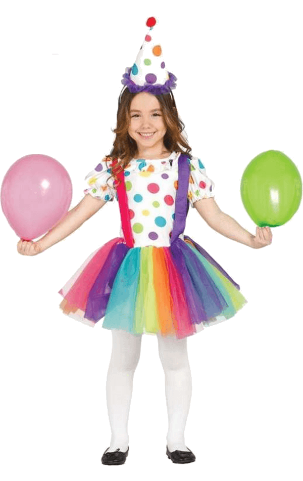 Child Little Girl Clown Costume Joke.co.uk