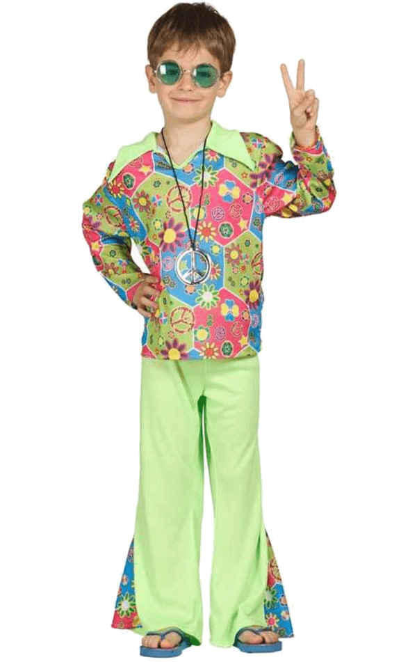 Child Hippy Boy Costume Joke.co.uk