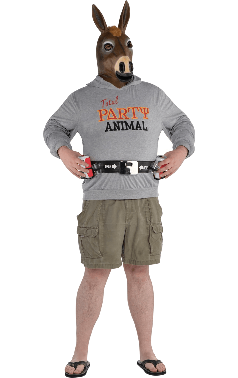 Adult Male Party Jackass Costume Joke.co.uk