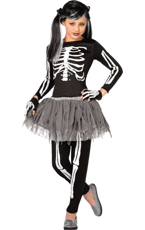 Kids Gothic Skeleton Halloween Costume - Joke.co.uk