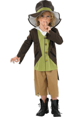 Boys Poor Victorian Costume Childs Peasant Urchin Fancy Dress Book Week 3-4yrs