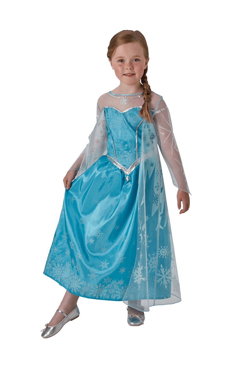 Kids Queen Elsa Disney Frozen Costume - Joke.co.uk