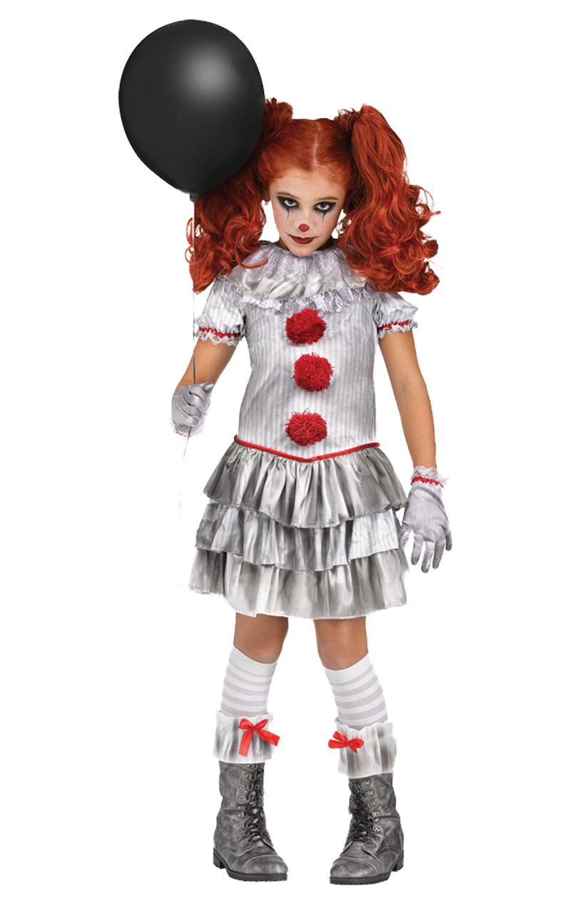 Girls IT Pennywise Costume | Joke.co.uk