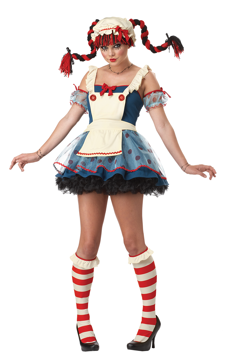 Ladies Rag Doll Costume Joke.co.uk