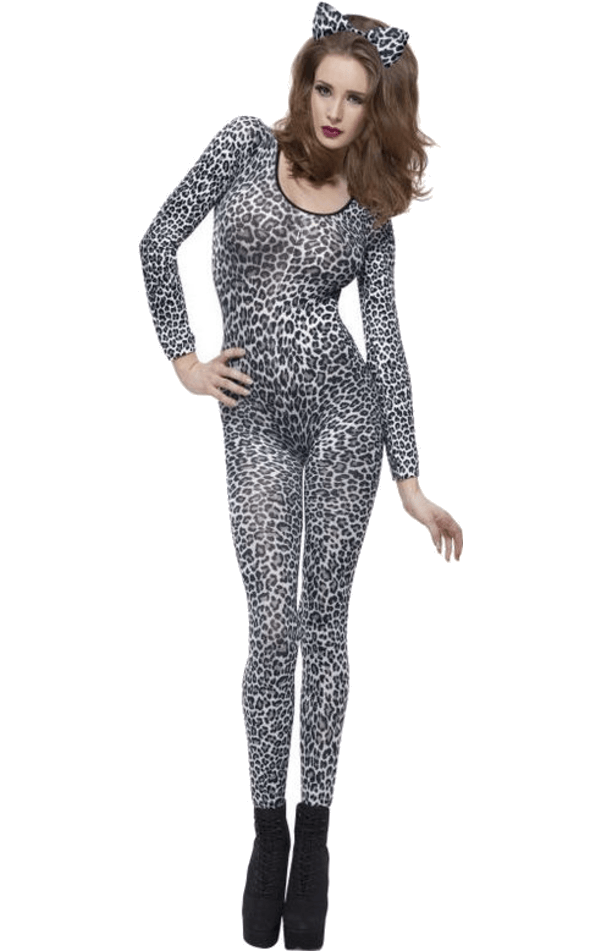 Leopard Catsuit Black Uk 