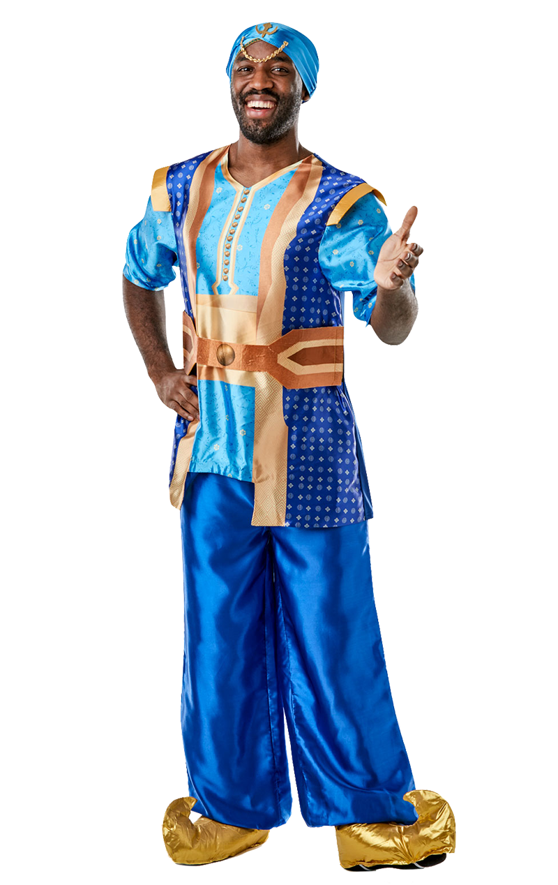 Mens Aladdin Genie Movie Costume | Joke.co.uk