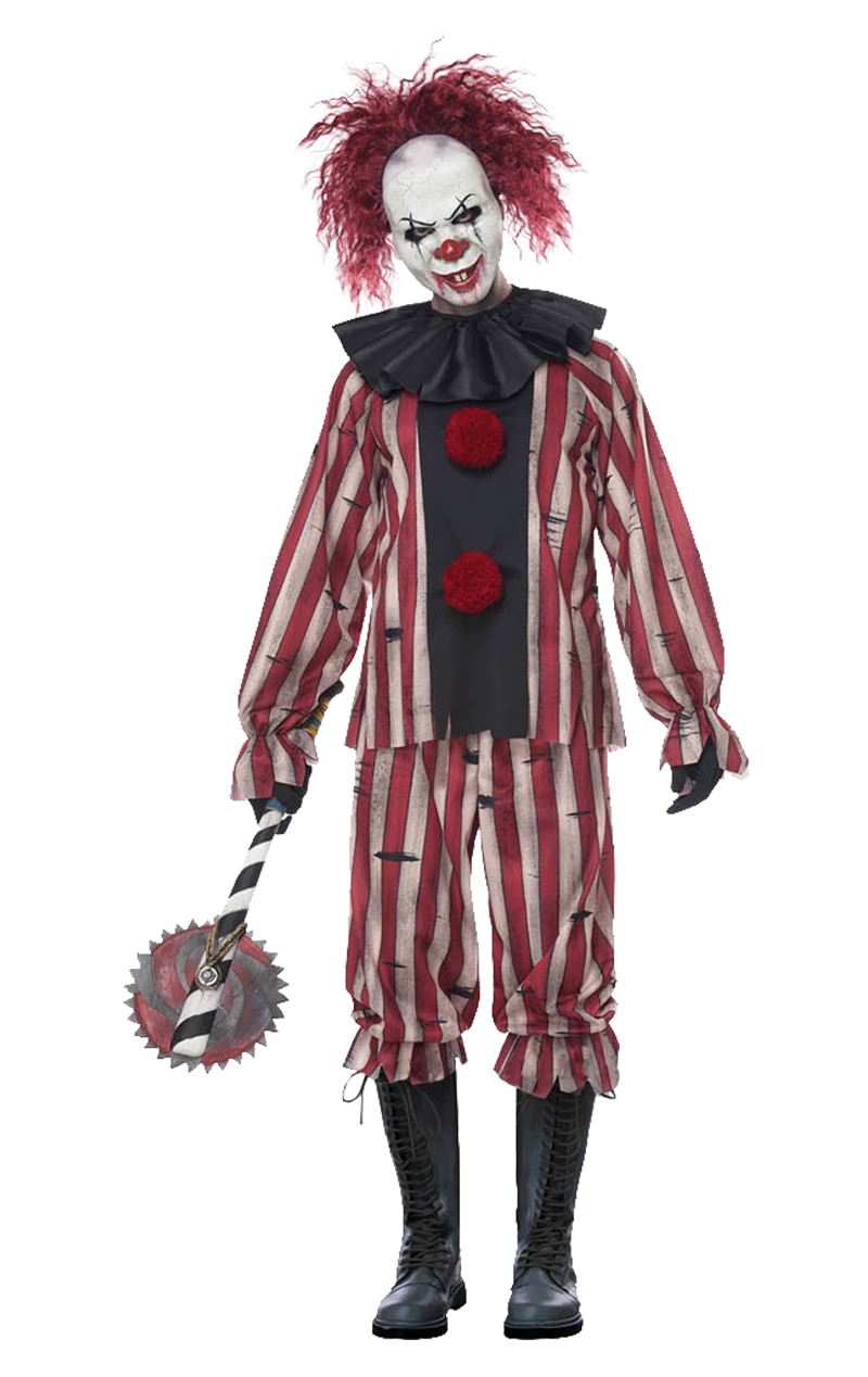  Mens  Nightmare Clown Halloween  Costume  Joke co uk