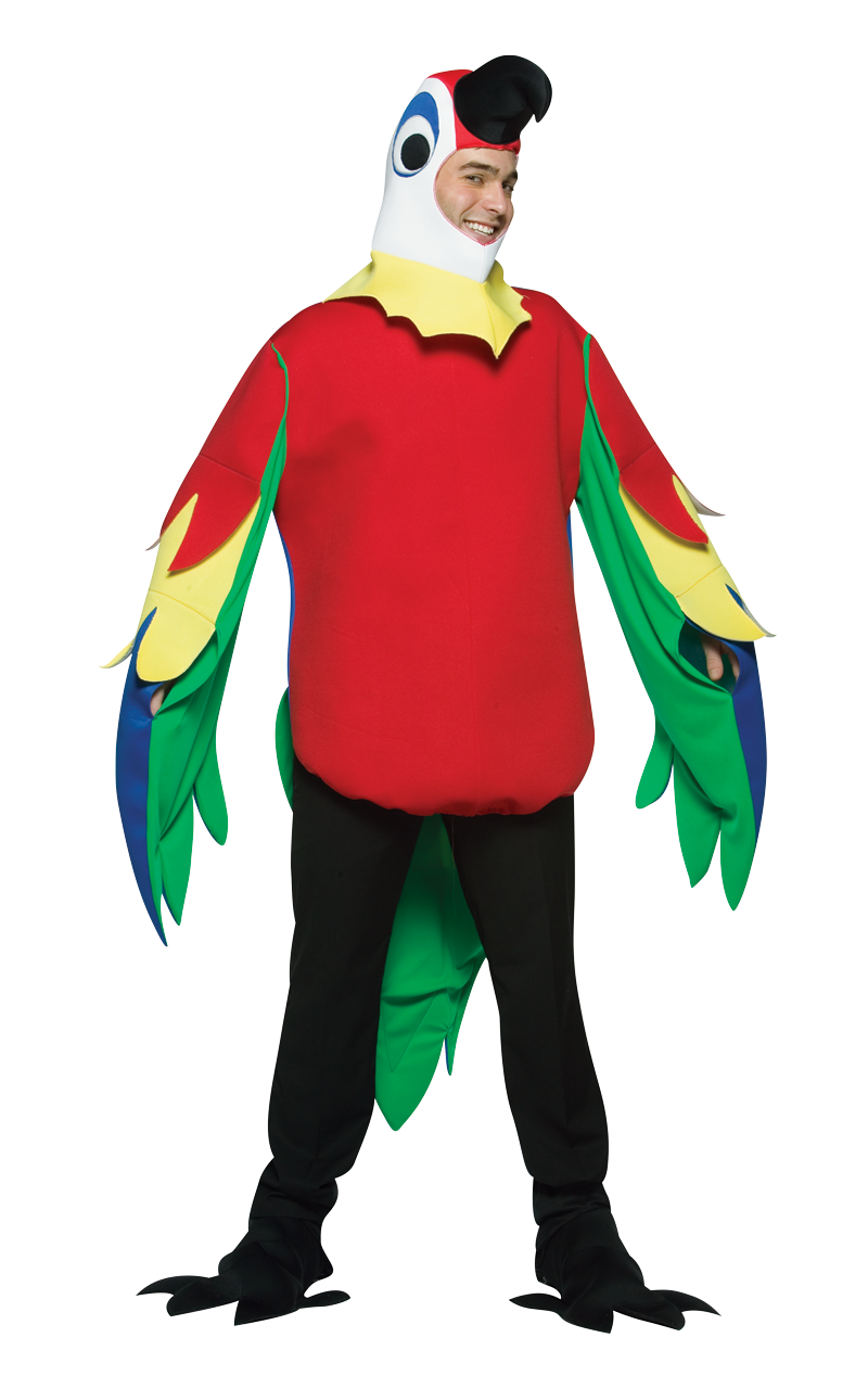 Adult Light Weight Parrot Costume | Joke.co.uk