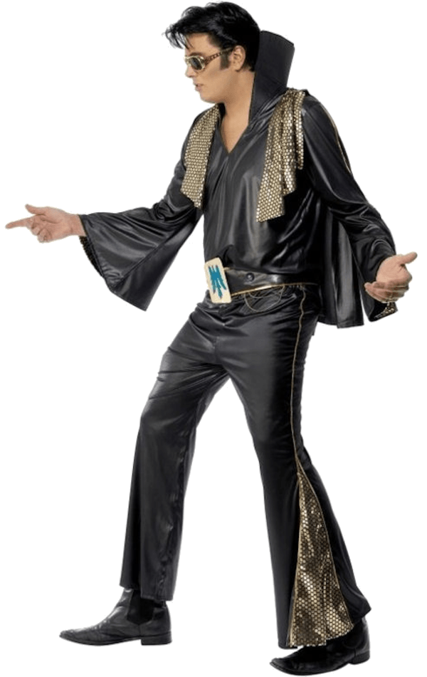 Elvis Costume (Black) | Joke.co.uk