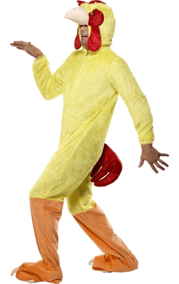 Adult Yellow Chicken Animal Costume - Joke.co.uk