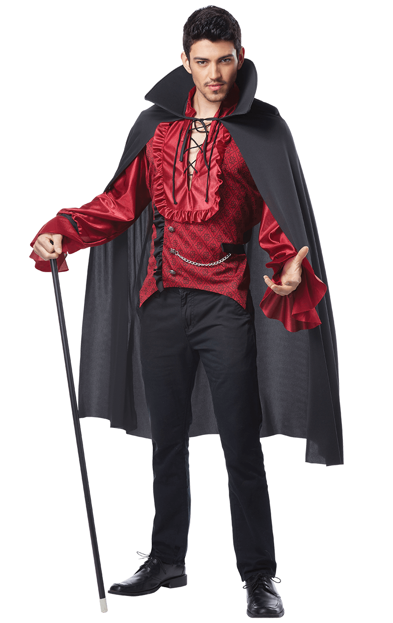 Mens Dashing Vampire Halloween Costume | Joke.co.uk