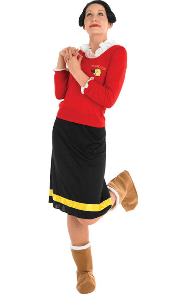 Adult Deluxe Popeye Olive Oyl Costume Joke.co.uk