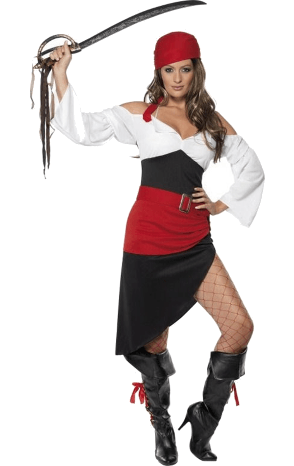Adult Sassy Pirate Wench Costume Uk 7905