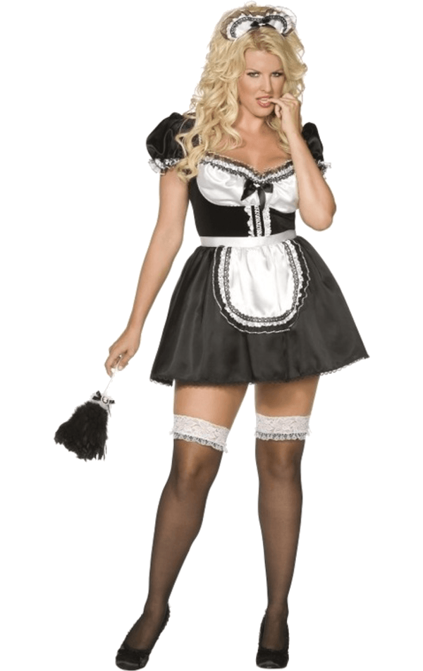 French Maid Costume Plus Size Uk