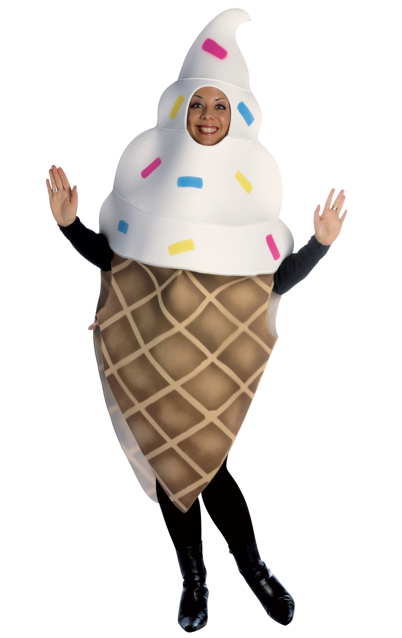Adult Vanilla Ice Cream Costume - Joke.co.uk