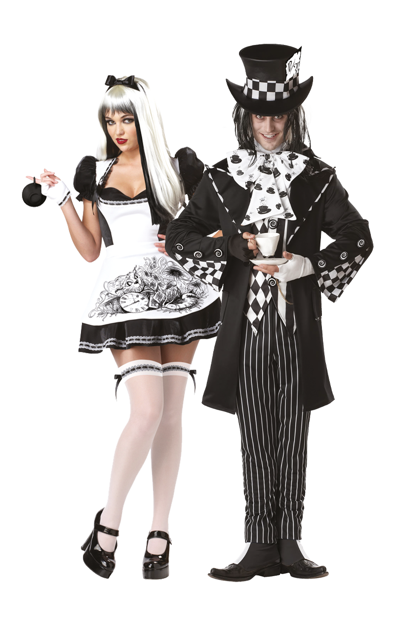 Couple Halloween Costumes Alice In Wonderland - Dark Alice in Wonderland Couples Halloween Costume | Joke.co.uk