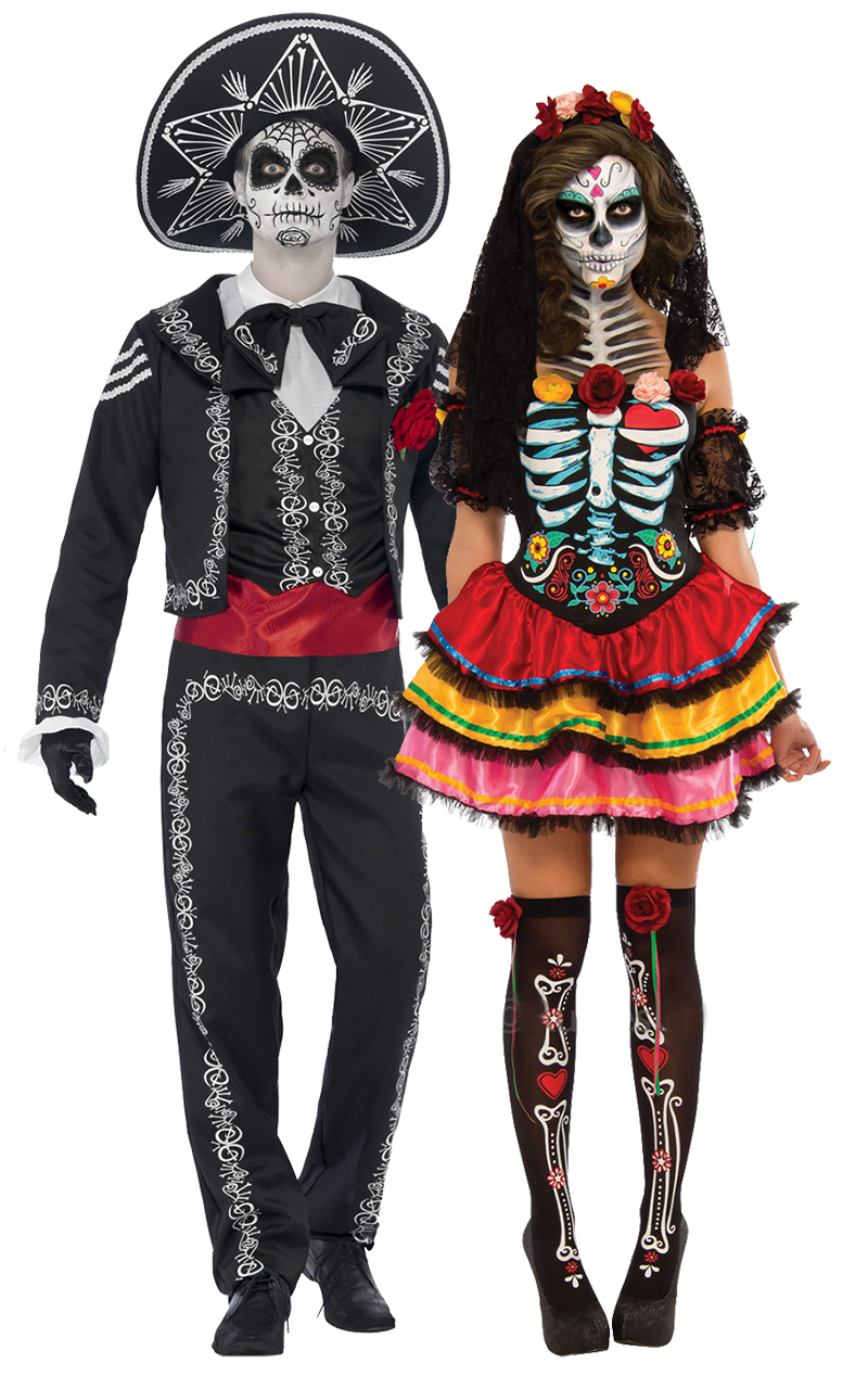 Day of The Dead Couples Costume Joke.co.uk