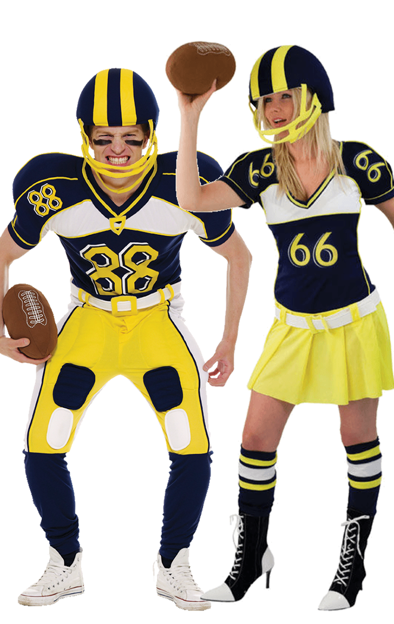 American Football Couples Costume | Joke.co.uk