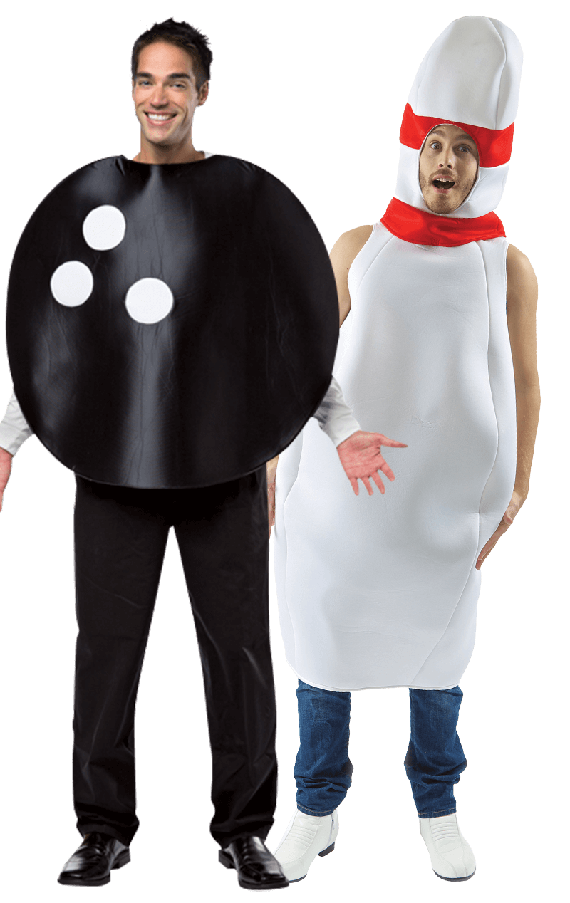 Bowling Ball and Pin Couples Costume | Joke.co.uk